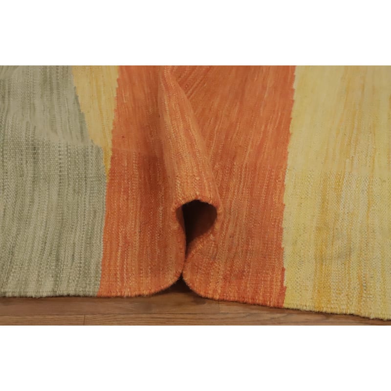 Hand Woven Southwestern Wool Multi-Colored Geometric Area Rug - 12' 0'' X 9' 1''