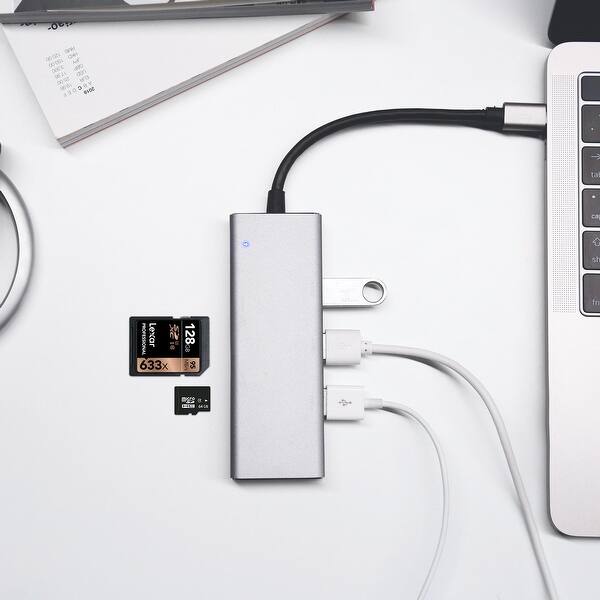 Shop Usb C Hub Type C Hub Adapter 7 In 1 Usb C Dock W 4k Hdmi