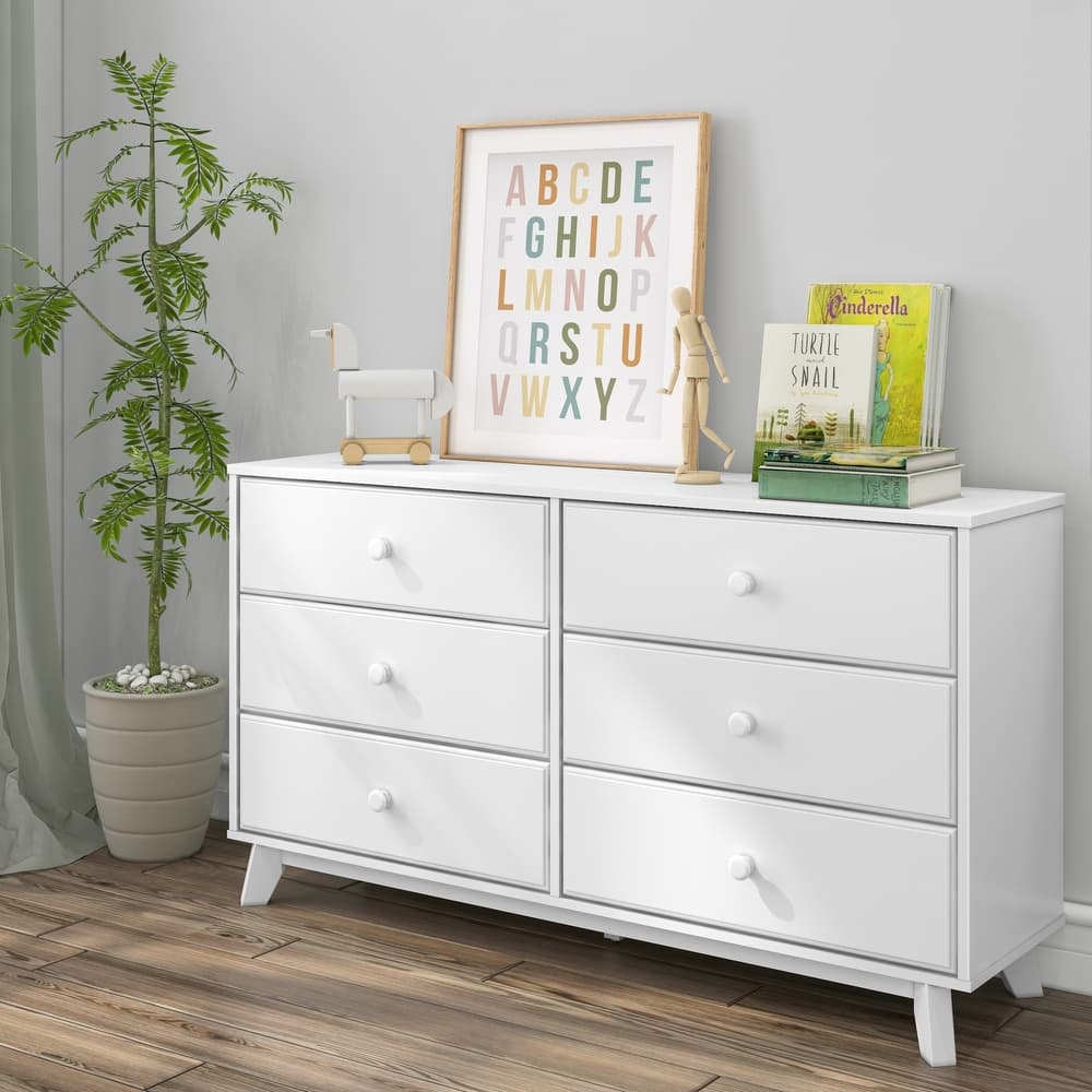 Max and Lily Solid Wood 6-Drawer Dresser