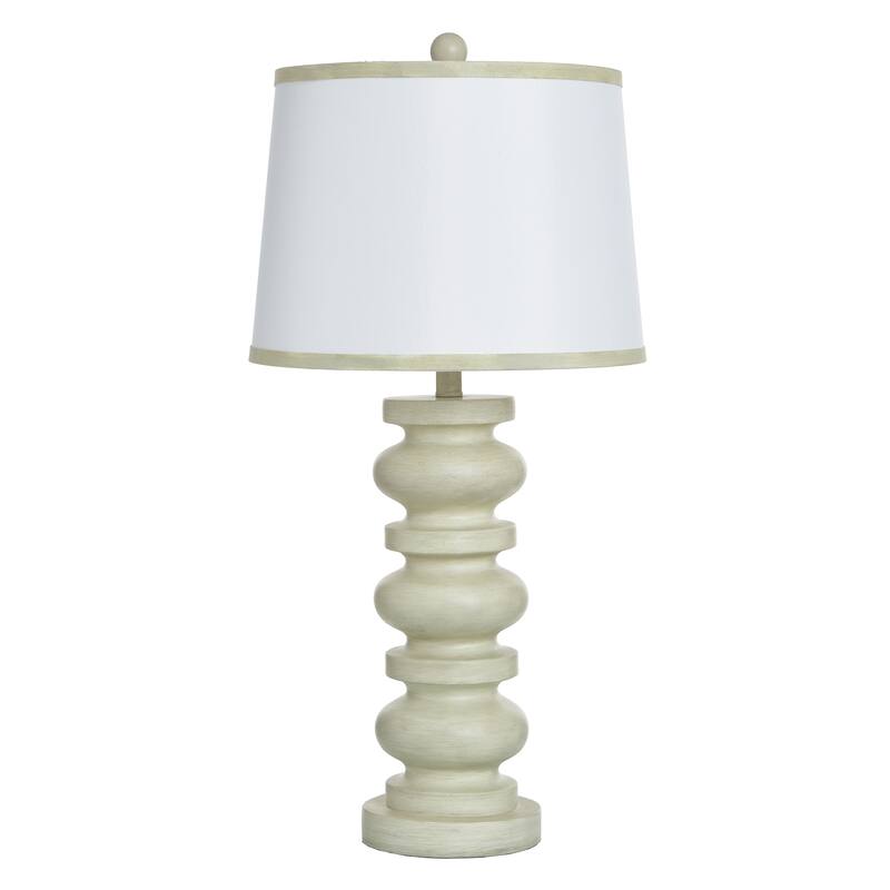 StyleCraft Abbott Table Lamp - Pettye Ivory, White