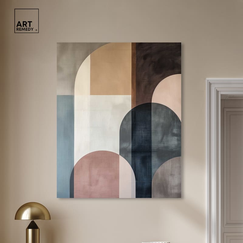 Art Remedy Lost In Transformation Gallery Wrapped Abstract Shapes 1 Piece Canvas Wall Art