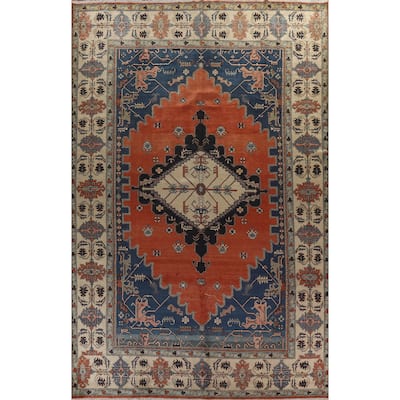 Large Vegetable Dye Heriz Serapi Persian Wool Area Rug Hand-knotted - 11'6" x 15'11"
