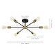 preview thumbnail 35 of 71, Modern Vintage Glam Metal Sputnik Semi - Flush Mount Ceiling Light