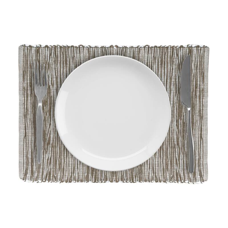Fabstyles Shadows Cotton Placemats Set of 4 - 13x19