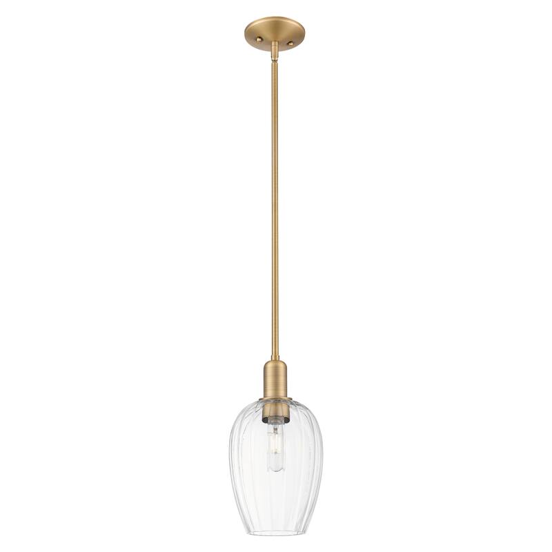 Innovations Lighting Downtown Urban - Preston - 1 Light 6" Flute Shade Stem Hung Mini Pendant