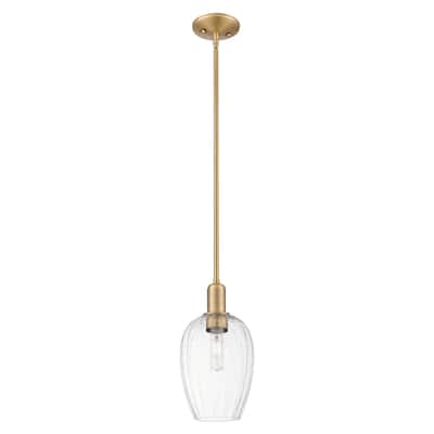 Innovations Lighting Downtown Urban - Preston - 1 Light 6" Flute Shade Stem Hung Mini Pendant