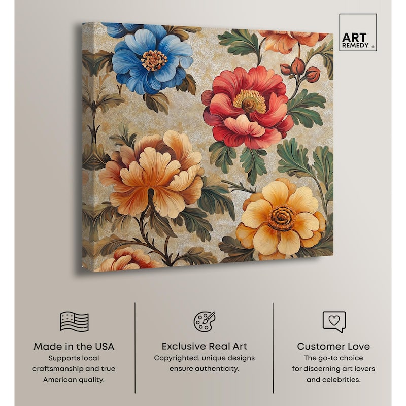 Golden Gardenia I Canvas by Art Remedy, Gallery Wrapped