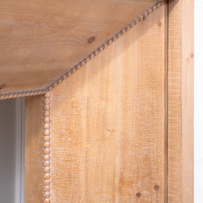 62" Rustic Console Table with Solid Engineered Wood, Narrow Entryway Table with Minimalist Design and Storage Space