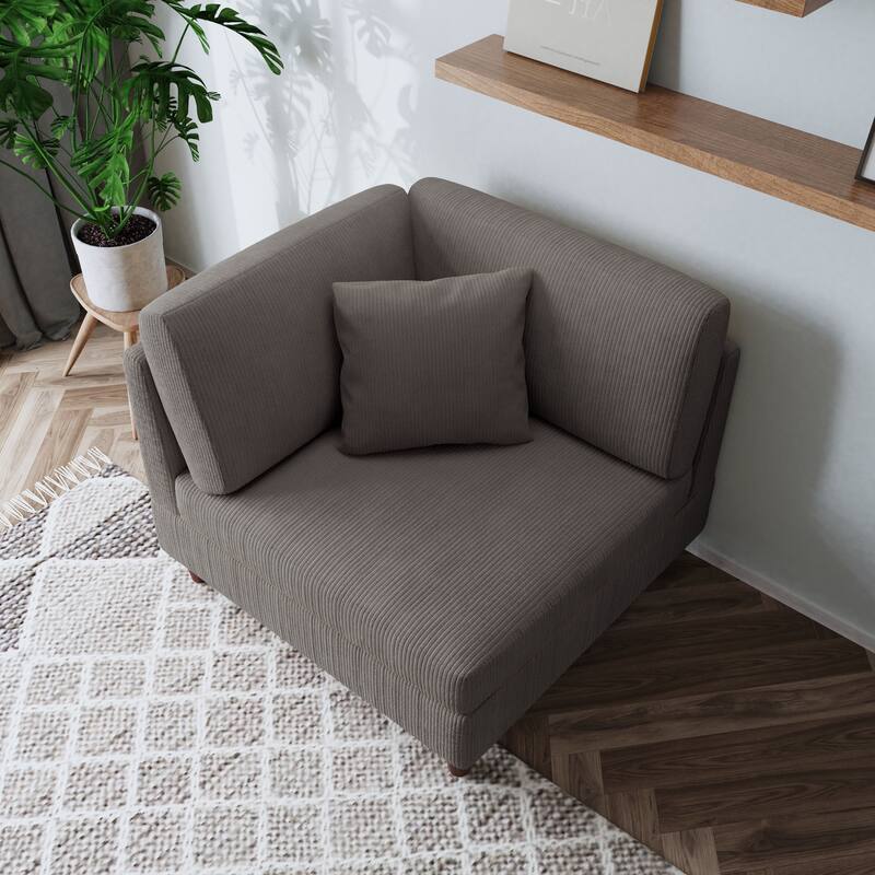 Free Combination Multi-Shaped Corduroy Sofa Modular