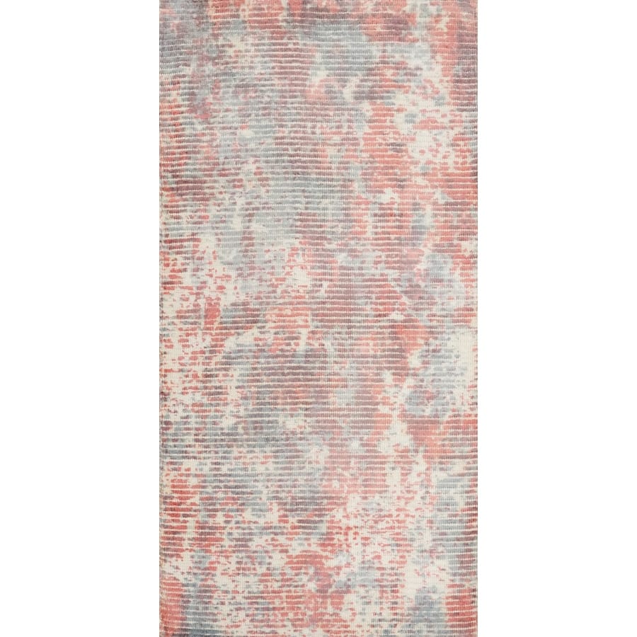 Hand Knotted Oriental Viscose Silk Carpet Modern All-Over Oranges & Rust Abstract Area Rug - 4' 0'' X 2' 0''
