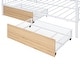 preview thumbnail 51 of 50, Twin/Full Size Metal House Bed with Two Drawers on Wheels, Kids Platform Bed with Roof Frame