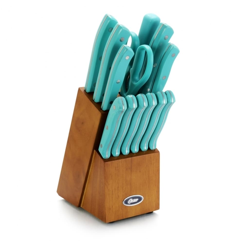 Oster Edgefield Stainless Steel Cutlery Knife Block Set Brushed Satin - Bed  Bath & Beyond - 31987436