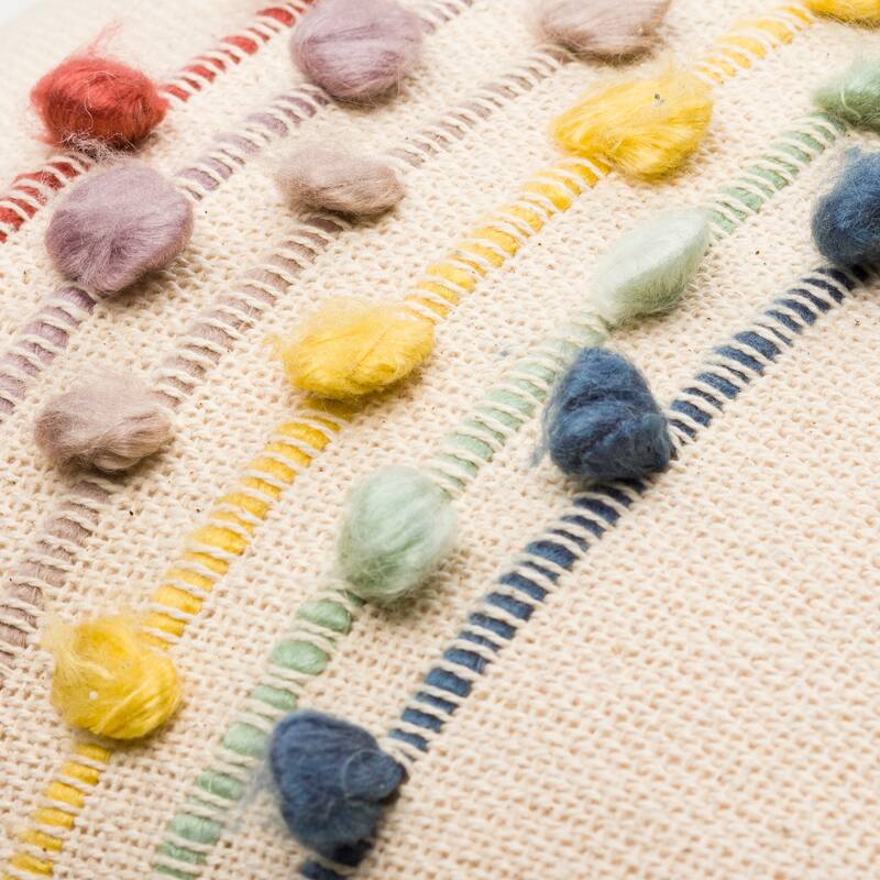 Eloisa Whimsical Textured Throw Pillow