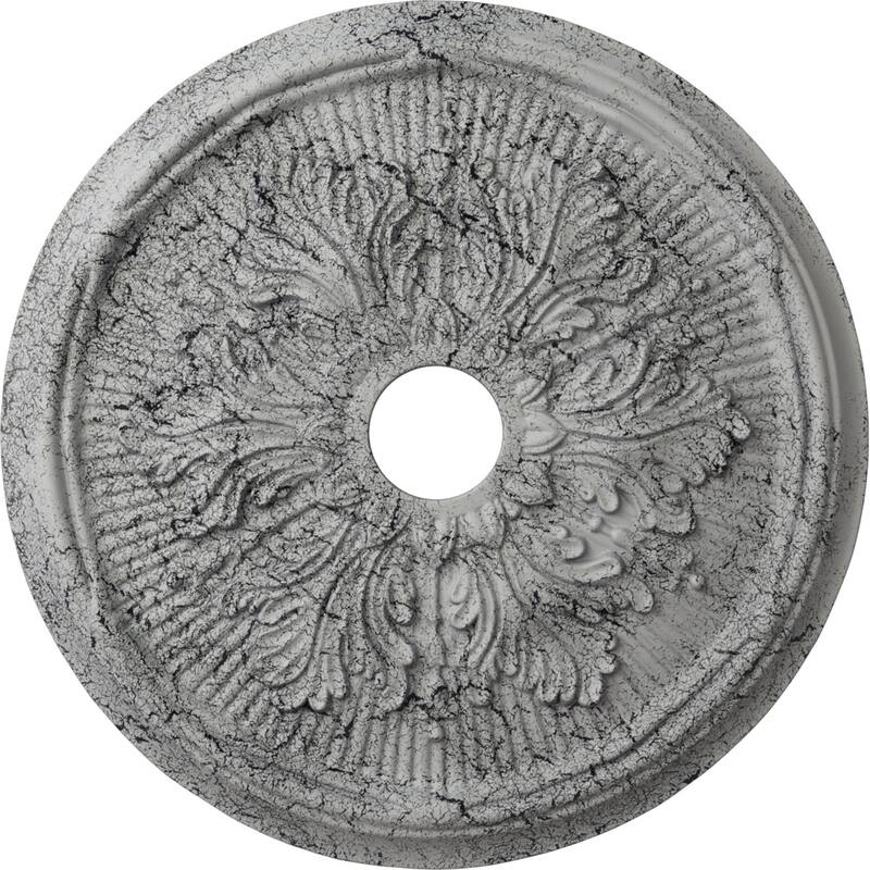 23 3/4"OD x 3 5/8"ID x 1 7/8"P Luton Leaf Ceiling Medallion