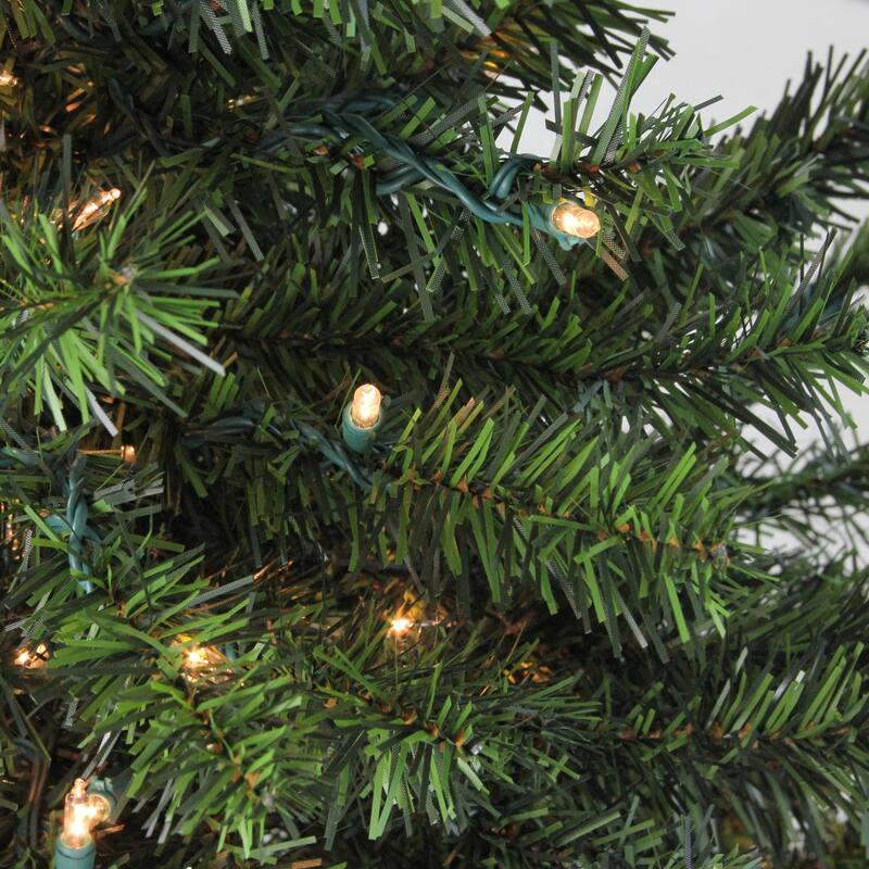 4' Canadian Pine Medium Artificial Christmas Tree - Clear Lights - 4 Foot