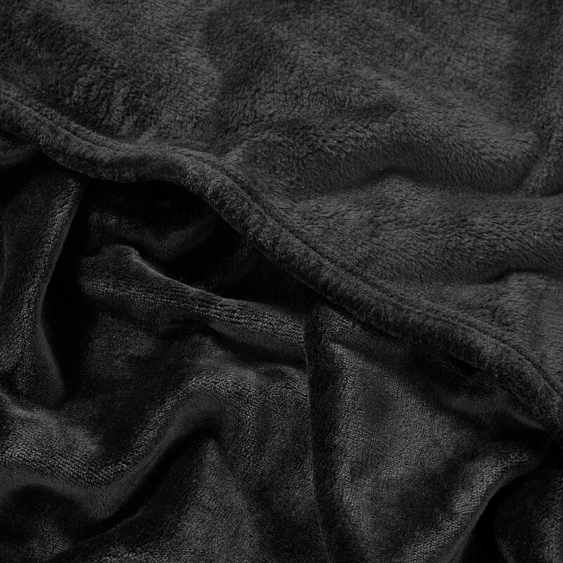 Juicy Couture Solid Plush Throw Blankets