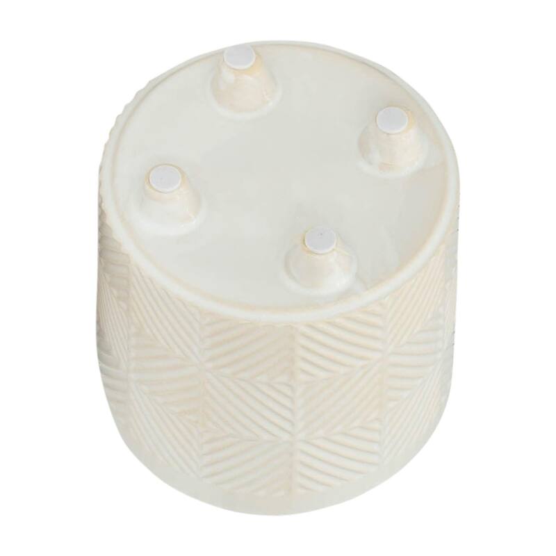 6/8" Ceramic Textured Planters,Set of 2