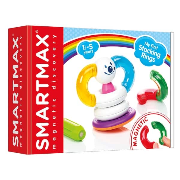 slide 2 of 8, SmartMax My First Stacking Rings Toy - Multi Multi - Kids