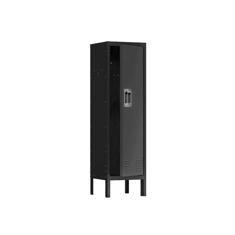 1 Door Tall Single Metal Locker-Retro Style Storage Cabinet--Industrial Furniture