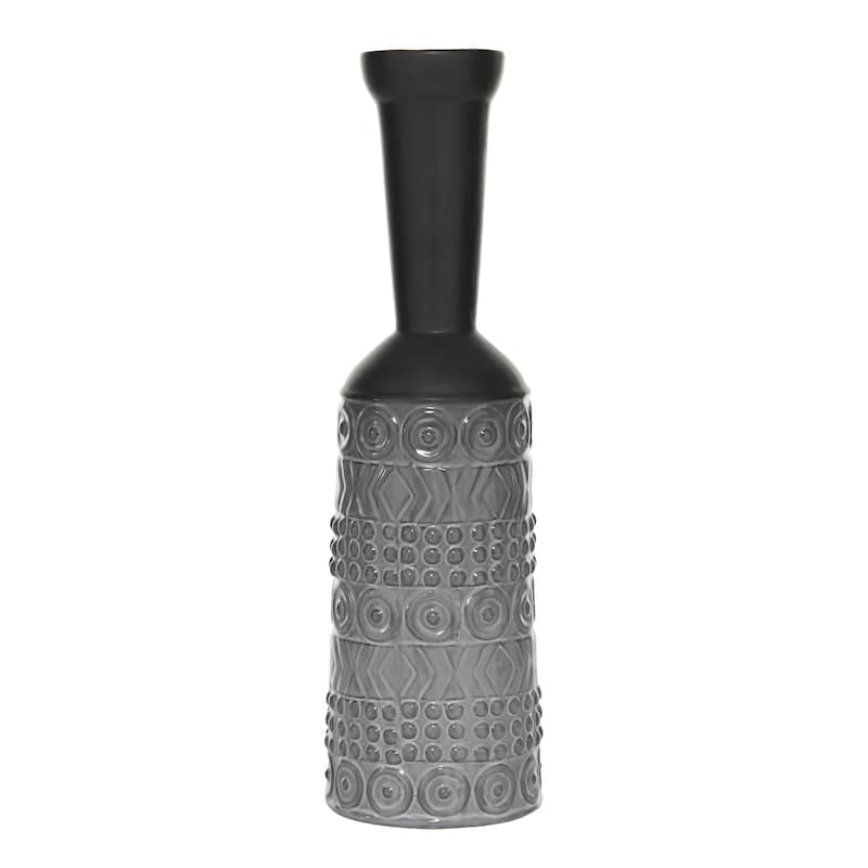 Ceramic Vase - Roche River Decor - Gray