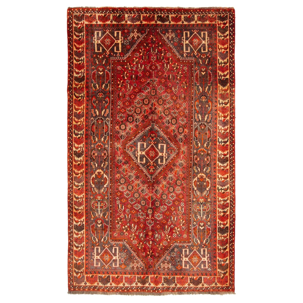 ECARPETGALLERY Hand-knotted Melis Vintage Copper Wool Rug - 5'3 x 8'10