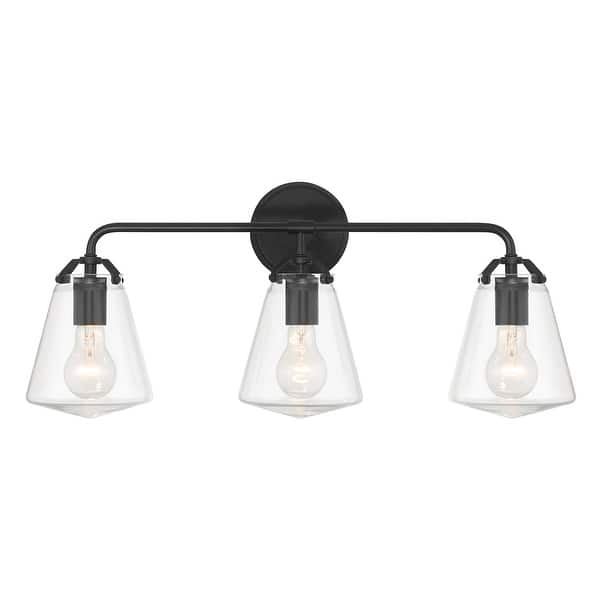 slide 2 of 11, Crystorama Lighting Group VSS-7013 Voss 3 Light 25" Wide Vanity Light Matte Black