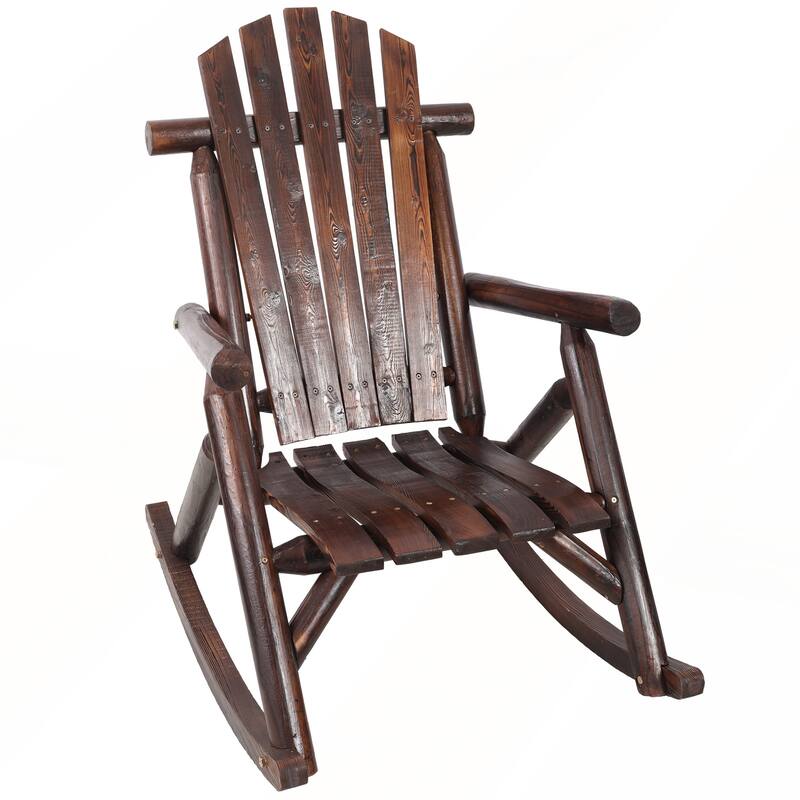 Durable Wooden Porch Rocker Chair for Outside