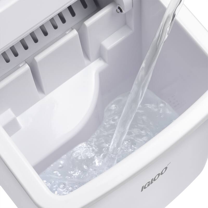 Igloo ICEB26HNWH 26-Pound Automatic Self-Cleaning Portable Countertop Ice Maker Machine With Handle, White