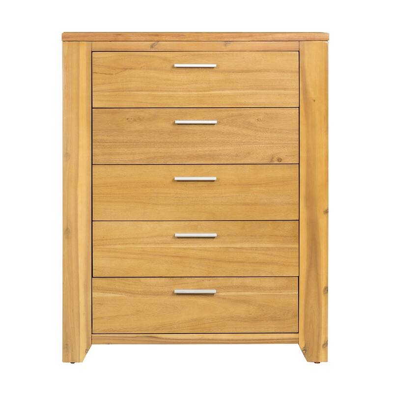 Compact 5-Drawer Dresser, Perfect Bedroom Storage Solution with Organizer Features