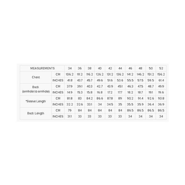 Barbour mens size discount guide