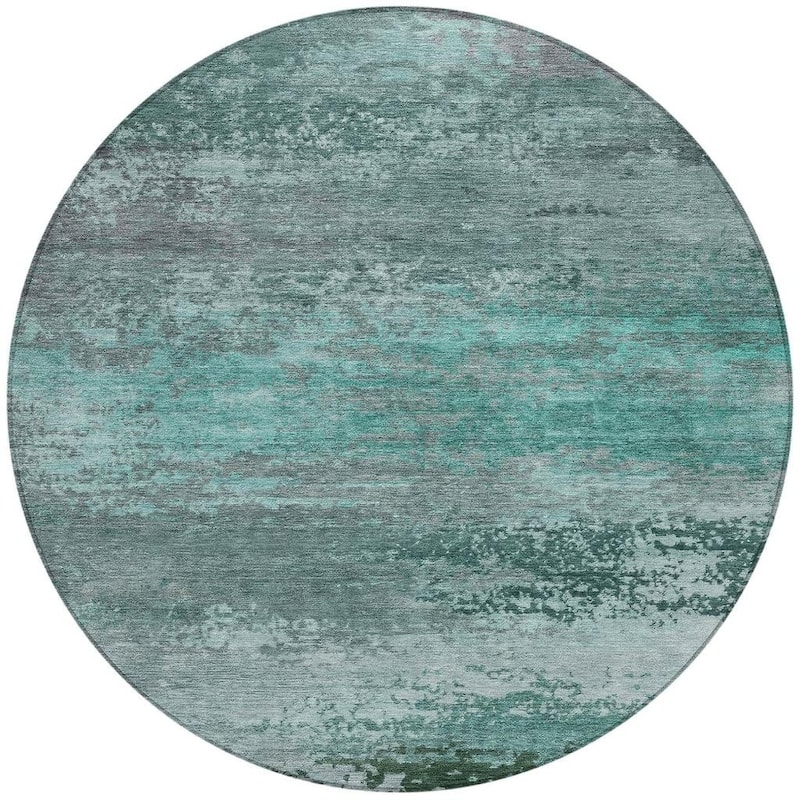 HomeRoots Abstract Transitional Rectangle Outdoor Rug