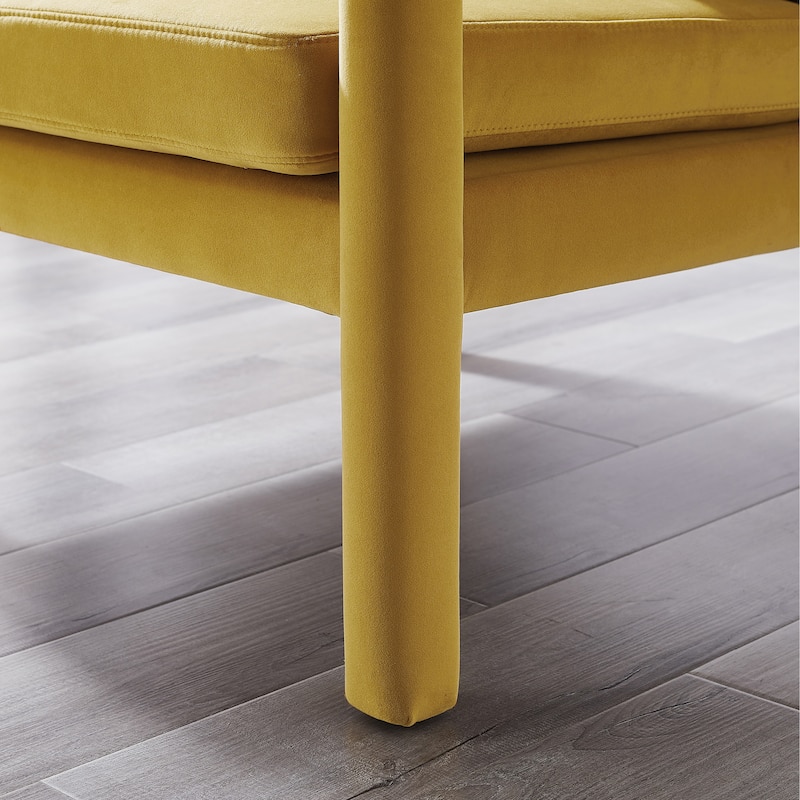 Art Leon Velvet Accent Armchair