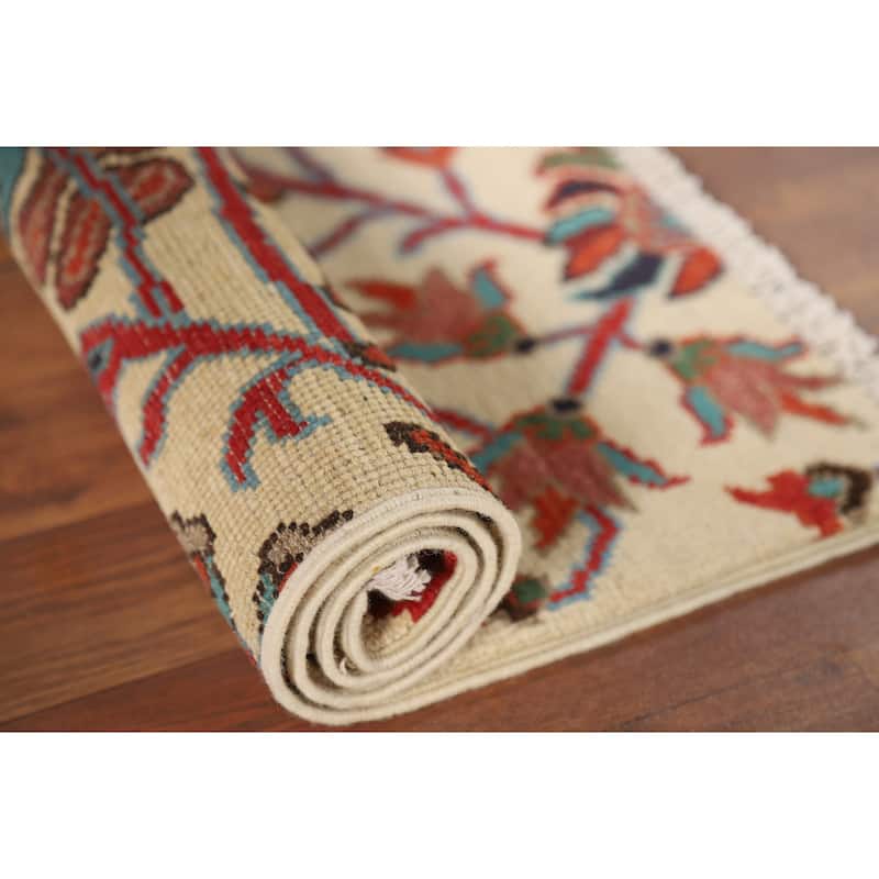 Animals Design Ziegler Foyer Rug Hand-Knotted Wool Carpet - 2'0" x 3'0"