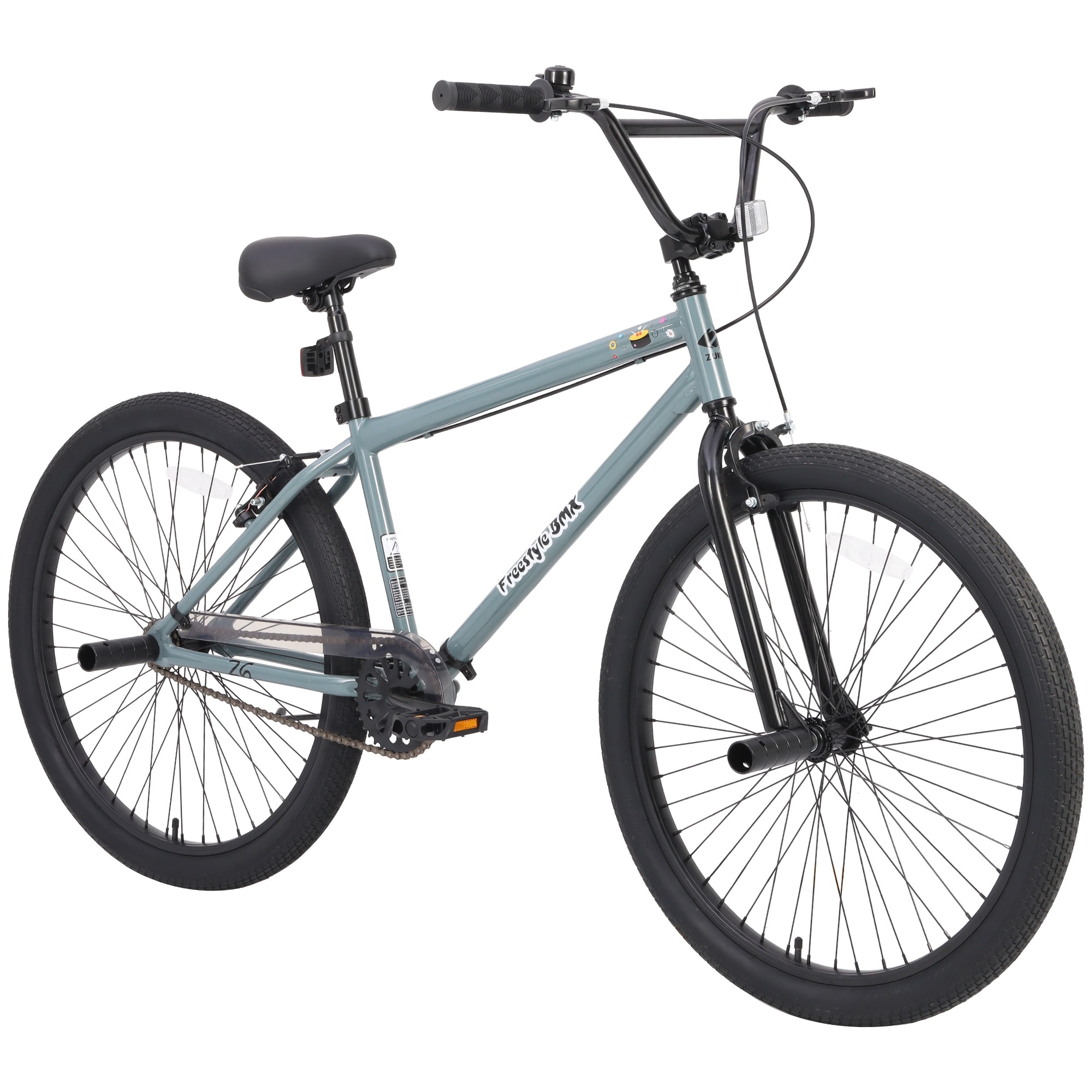 26 Inch Freestyle Bicycle for Children, Single Speed with Front Caliper and Rear V Brakes, for Kids Age 12+