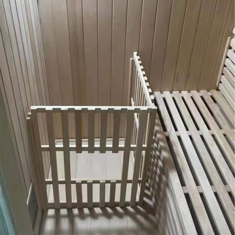 ALEKO Wood Wet Dry Indoor 6 Person Sauna with ETL Certified Heater