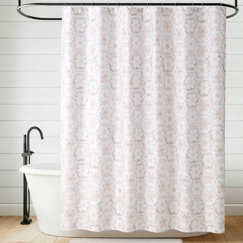 Jessica Simpson 13-Piece Shower Curtain and Hooks Set