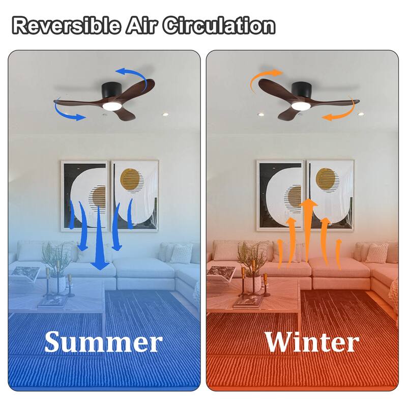 42-inch Ceiling Fan with Light and Remote Control, Reversible DC Motor
