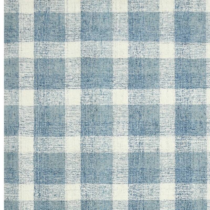 HomeRoots Plaid Transitional Rectangle Area Rug
