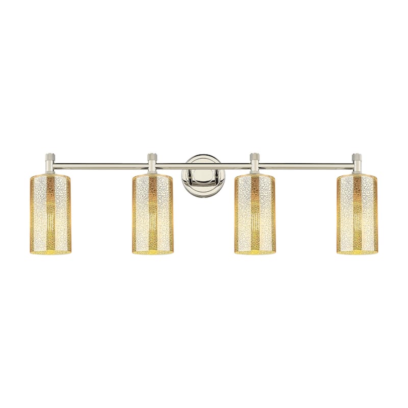 Innovations Lighting 434-4W-11-34 Crown Point Vanity Crown Point 4 - Polished Nickel / Mercury