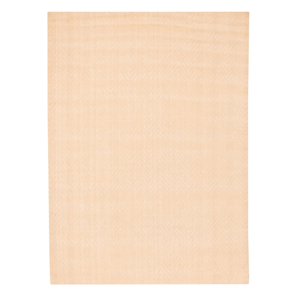 ECARPETGALLERY Hand Loomed Kashkuli Gabbeh Beige Wool Rug - 6'8 x 9'6