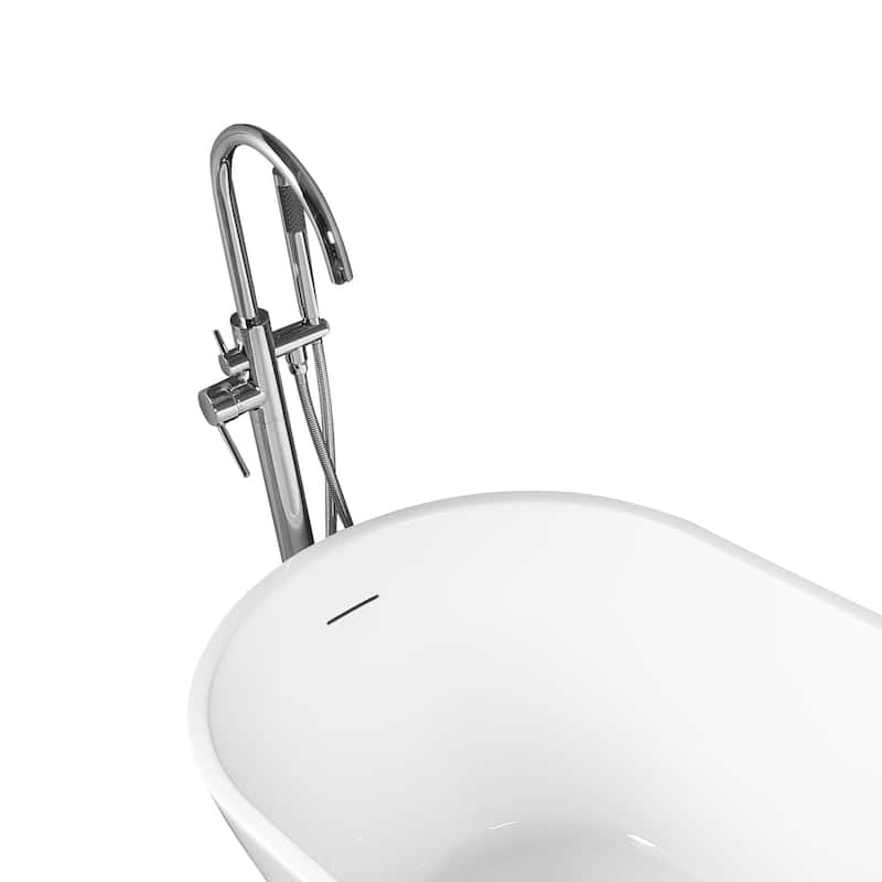 KBV 59'' x 31'' Freestanding Soaking Acrylic Bathtub GTBT0008