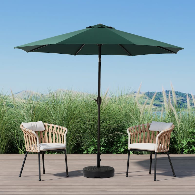 Holme 9-foot Steel Market Patio Umbrella with Tilt-and-Crank