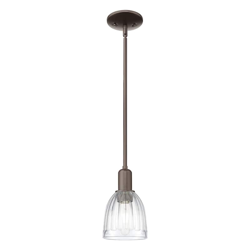 Innovations Lighting Endless Possibilities Arcadia - Brookfield - 1 Light 6" Stem Hung Mini Pendant - Clear/Oil Rubbed Bronze