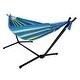 preview thumbnail 9 of 14, Double Classic Striped Hammock chair Blue