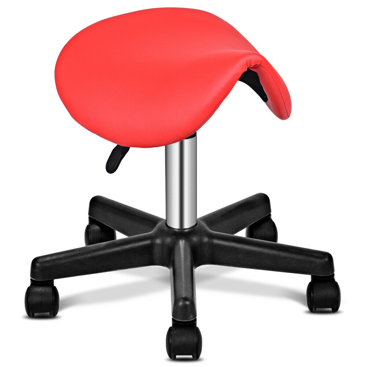 Saddle Rolling Stool Work Chair Ergonomic Adjustable 360 Rotate Swivel Stool For Kitchen Doctors Dentist Beauty Massage Spa Salon 01 Chairs Stools Stools Tennesseegreenac Com