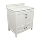 preview thumbnail 7 of 146, Nevado 37" Bathroom Vanity with Cultured Marble Vanity Top Sink in White with White Basin