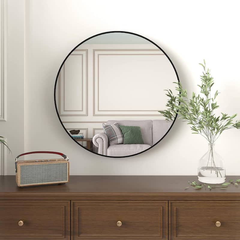 36 IN Metal Round mirror