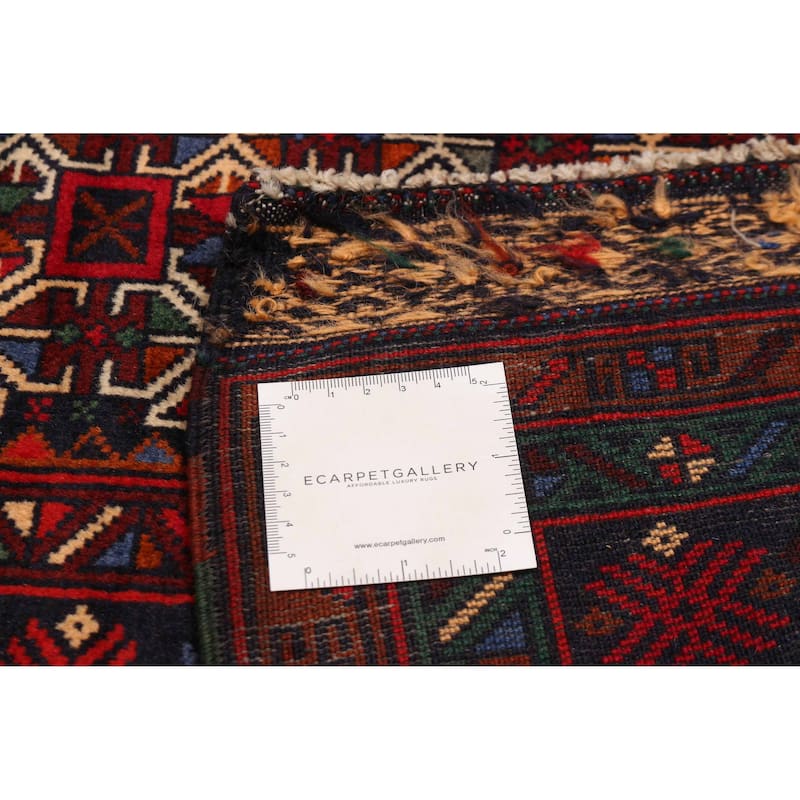 Teimani Red Rug 3'8" x 6'8" - 3'8 x 6'8