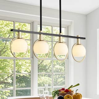 Dining Room Light Fixture Kitchen Island Lighting for Farmhouse Linear Chandeliers Black and Gold Chandelier