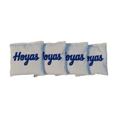 Georgetown Hoyas Gray Cornhole Bags